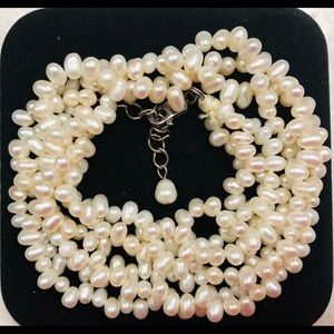 Freshwater pearl sterling necklace